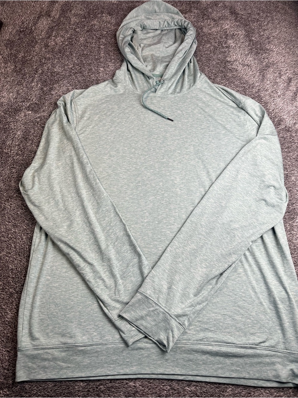 J.Crew Heathered Green Performance Hoodie XL